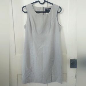 Sag Harbor Womens Gray Midi Petite Sheath Dress Size 4P (B)